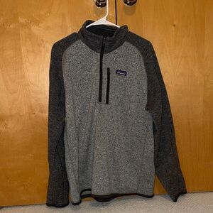 Patagonia Men's Two-Tone Gray Zip-Up Sweater